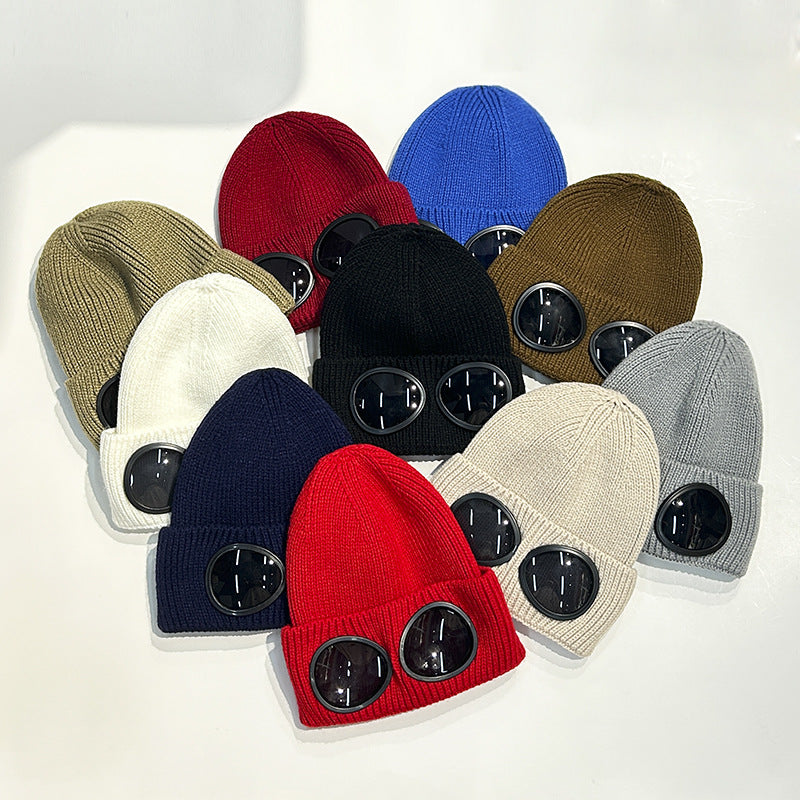Wholesale Autumn Winter Windproof Glasses Knitted Hat Acrylic Knitted Hat